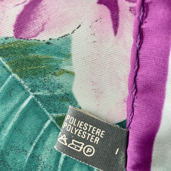 TROPICAL vintage scarf. Italian designer. - Picture 10 of 12